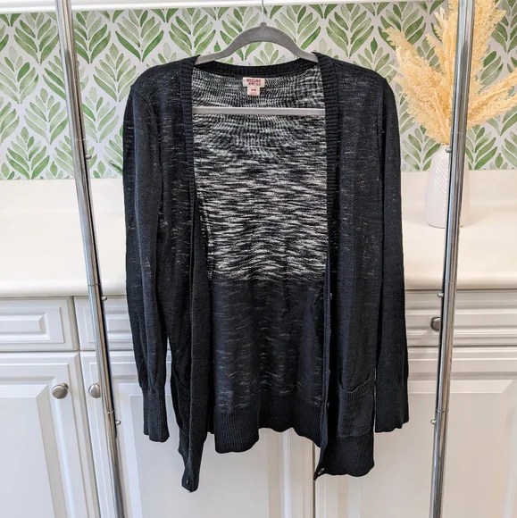 Mossimo Supply Sweaters Black Long Mossimo Target Cardigan